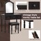 Makeup Vanity Table And Stool Set With Detachable Mirror And 3 Drawers Storage
